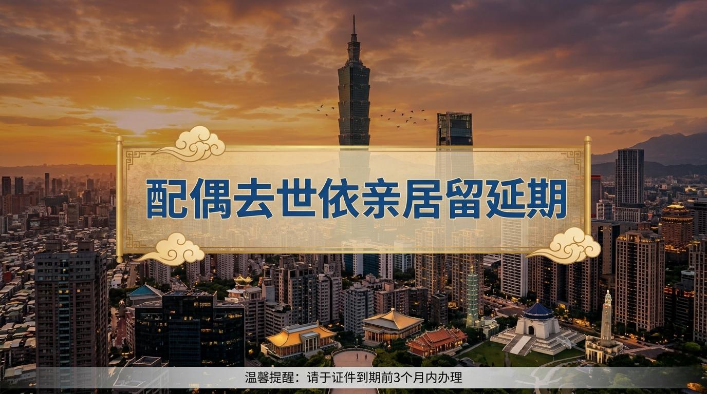 两岸婚姻结婚团聚后配偶去世依亲居留延期